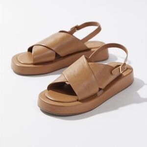 Seychelles Brown Leather Sandals